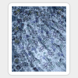 Blue Florals Sticker